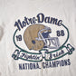 Vintage 1988 Notre Dame Fighting Irish Collegiate Champion Ringer T-Shirt Men's XS from propervintagecanada