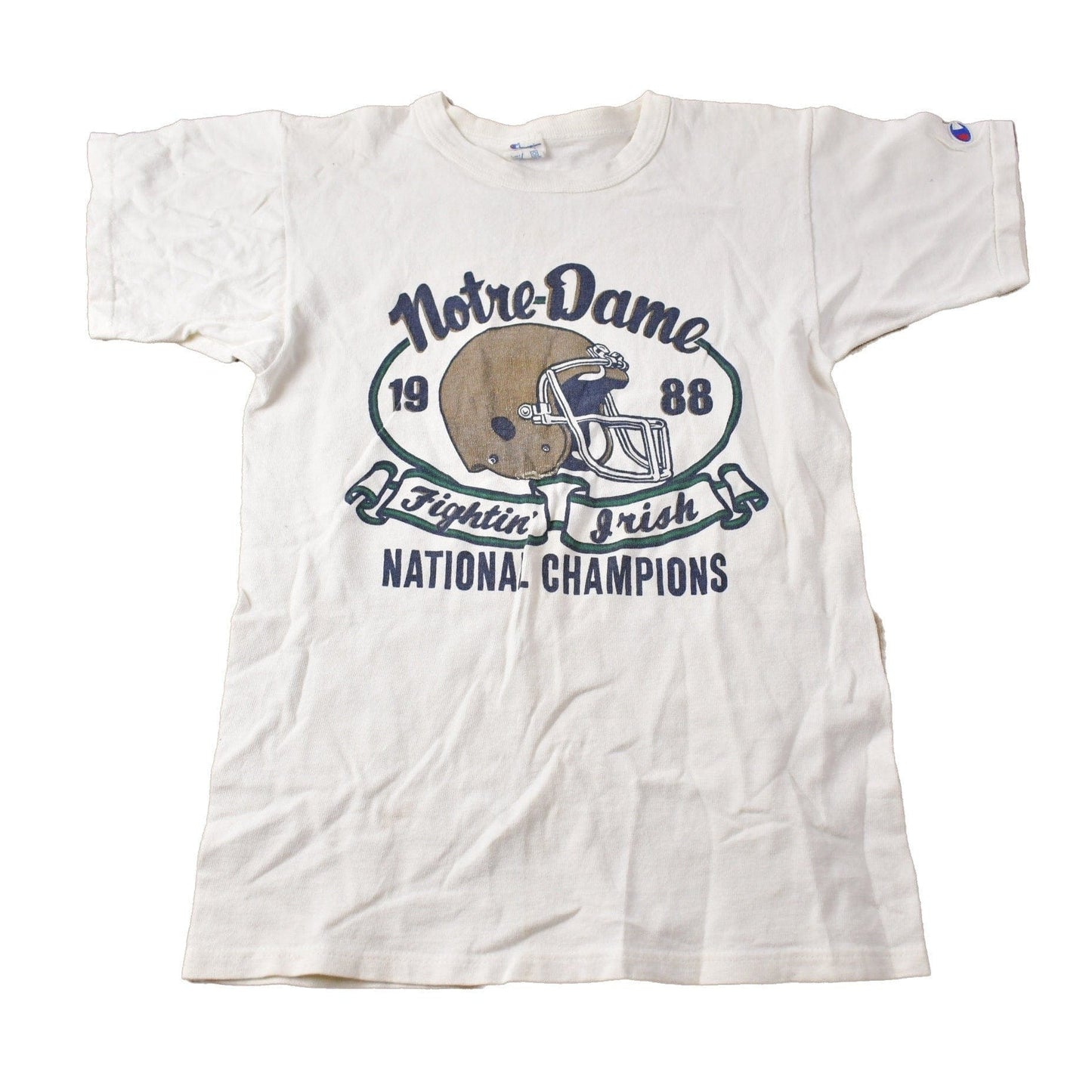 Vintage 1988 Notre Dame Fighting Irish Collegiate Champion Ringer T-Shirt Men's XS from propervintagecanada