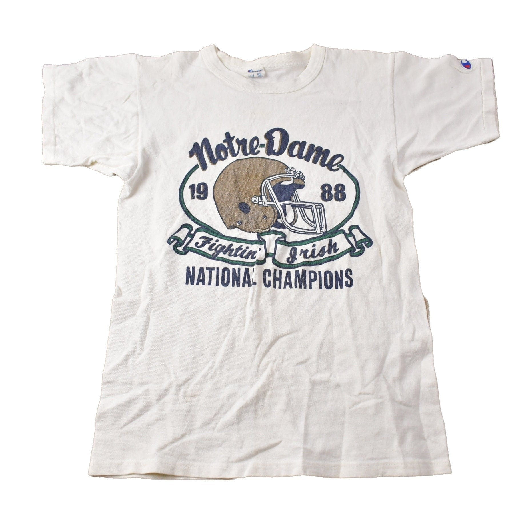 Vintage 1988 Notre Dame Fighting Irish Collegiate Champion Ringer T-Shirt Men's XS from propervintagecanada