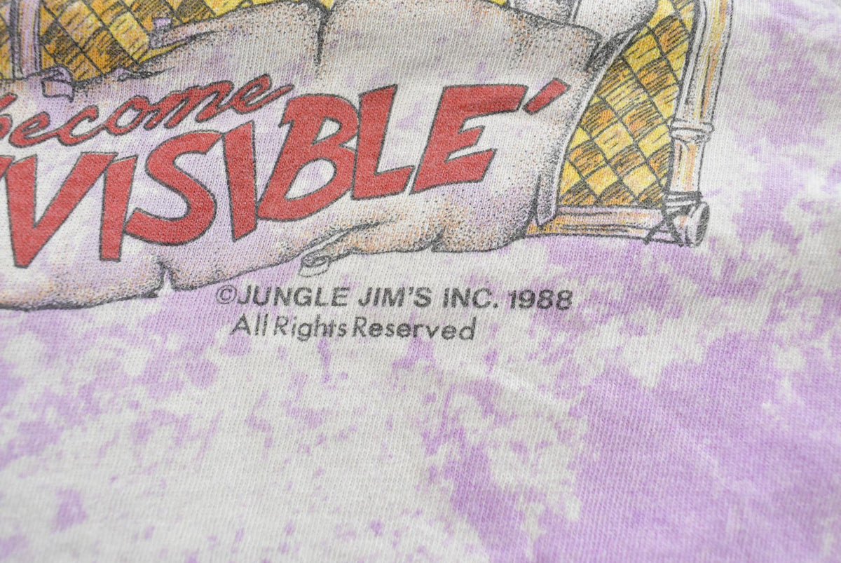 Vintage 1988 Orlando Florida Jungle Jim Souvenir Travel T-Shirt Made In USA Mens L from propervintagecanada