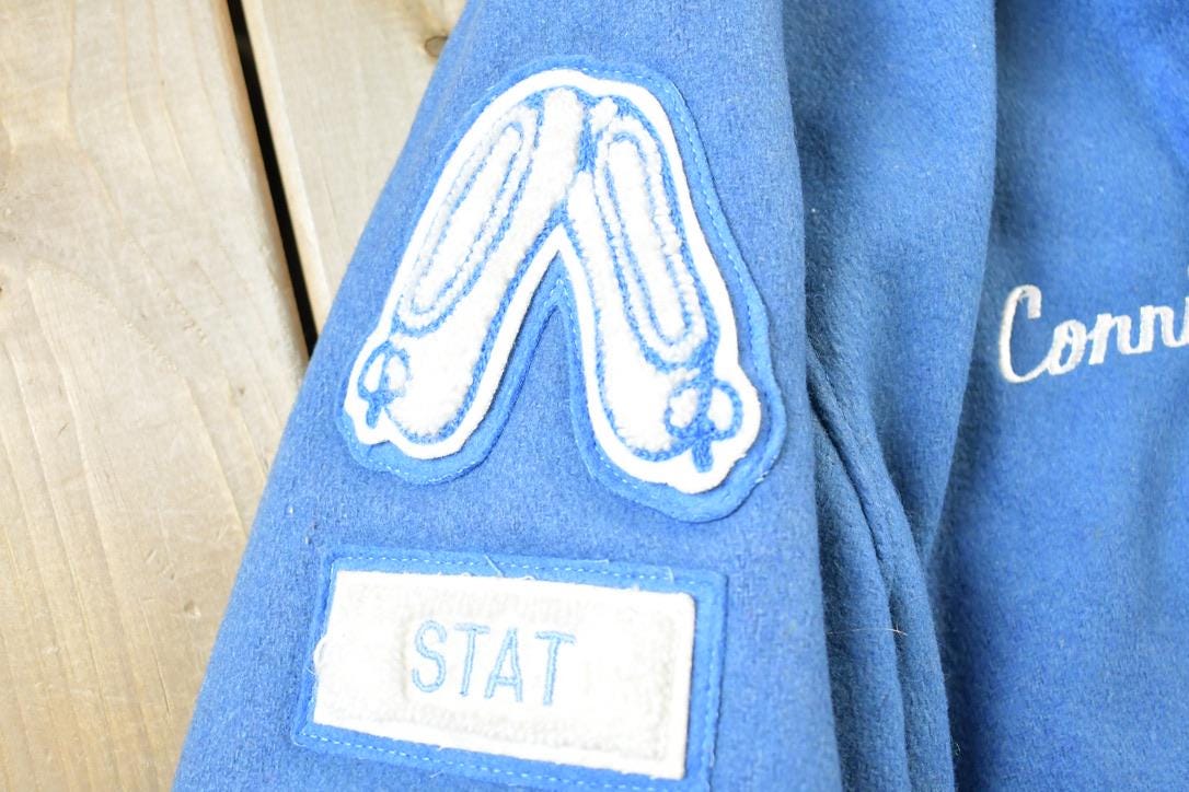 Vintage 1988 Simley Spartanettes Wool Varsity Jacket from propervintagecanada