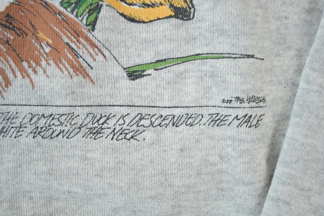 Vintage 1988 The Wild Side Mallard Duck Souvenir Crewneck Sweatshirt Men's XL from propervintagecanada