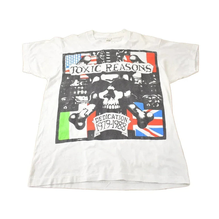 Vintage 1988 Toxic Reasons Dedication Single Stitch Band Tee Made in USA from propervintagecanada