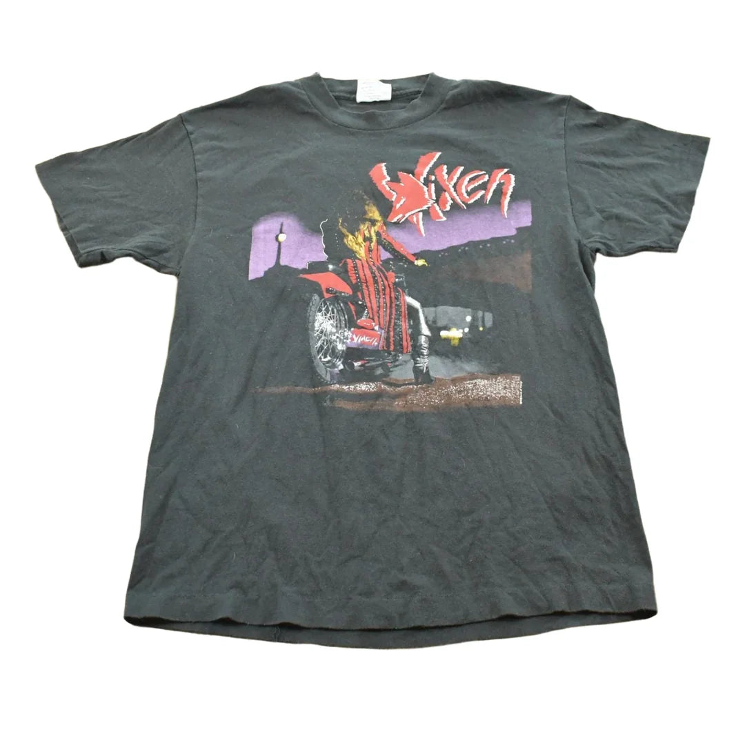 Vintage 1988 Vixen Edge of a Broken Heart Rock Band T Shirt M Men's Medium from propervintagecanada