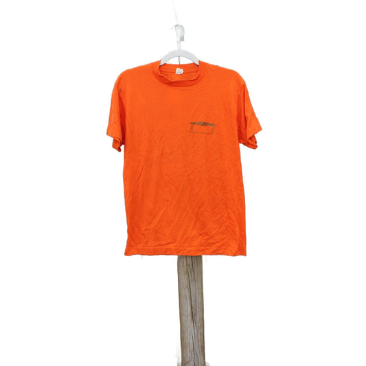 Vintage 1989 Beaumont Alberta Camping Graphic T Shirt Men's Large from propervintagecanada