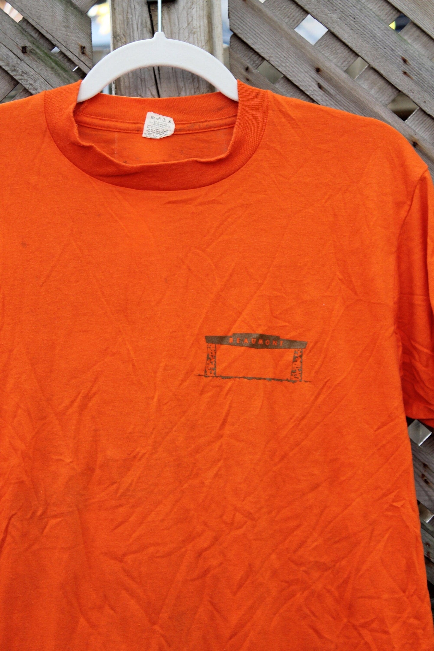 Vintage 1989 Beaumont Alberta Camping Graphic T Shirt Men's Large from propervintagecanada