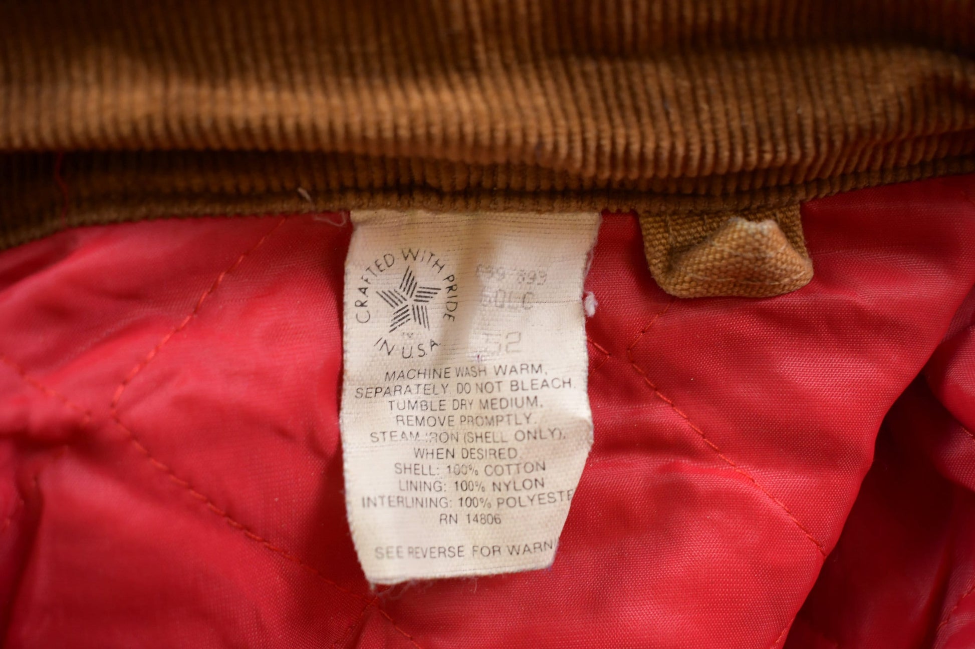Vintage 1989 Carhartt 100 Years Red Quilt Lined Traditional Coat Hooded Men's 2XL from propervintagecanada