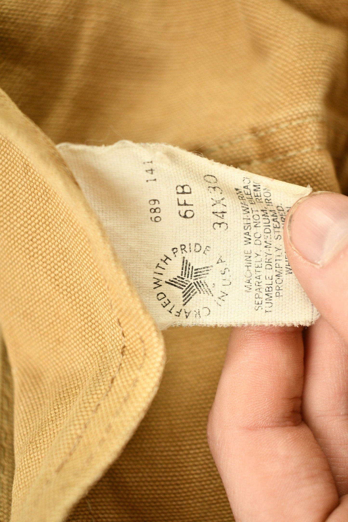 Vintage 1989 Carhartt Overalls Men's 34 x 30 from propervintagecanada