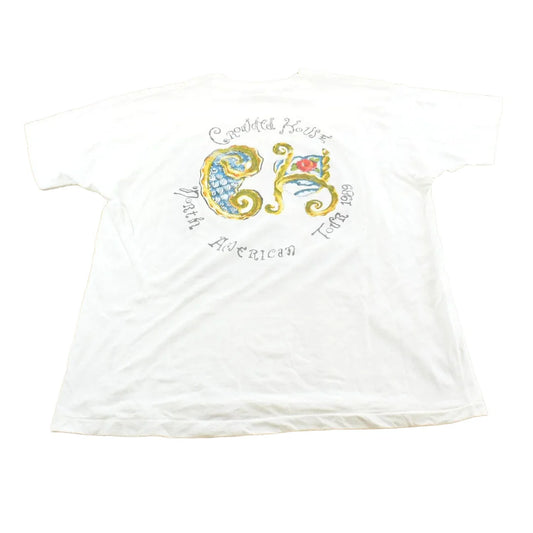 Vintage 1989 Crowded House North American Tour Band T-shirt Men's M from propervintagecanada