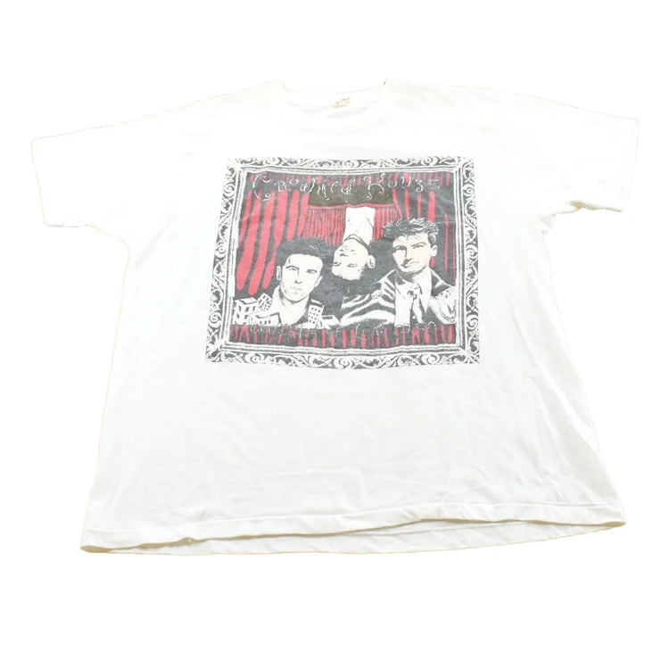 Vintage 1989 Crowded House North American Tour Band T-shirt Men's M from propervintagecanada