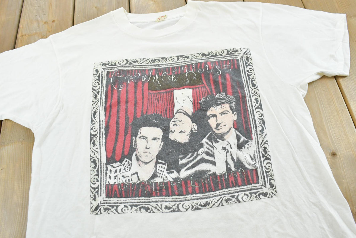 Vintage 1989 Crowded House North American Tour Band T-shirt Men's M from propervintagecanada