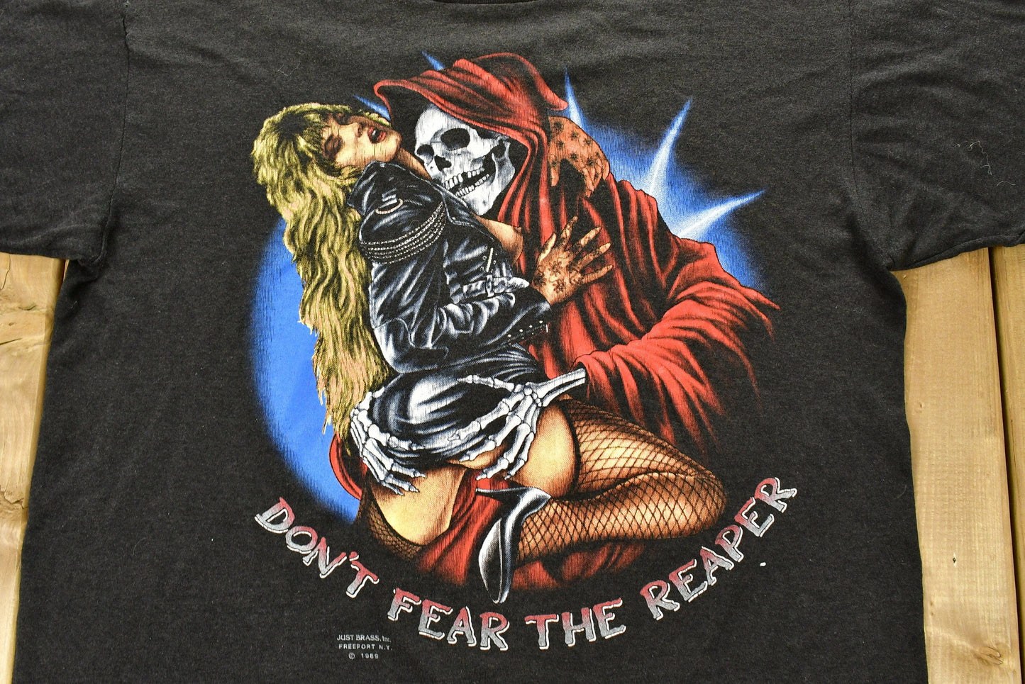 Vintage 1989 Don't Fear The Reaper Daytona Beach Bike Week T-Shirt Men's Medium from propervintagecanada