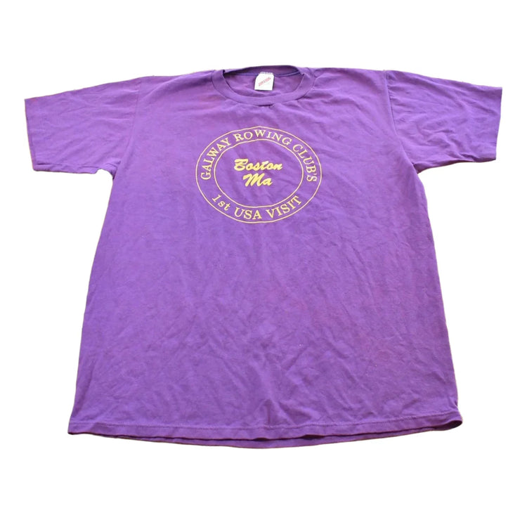 Vintage 1989 Galway Rowing Club Boston T Shirt Mens L from propervintagecanada