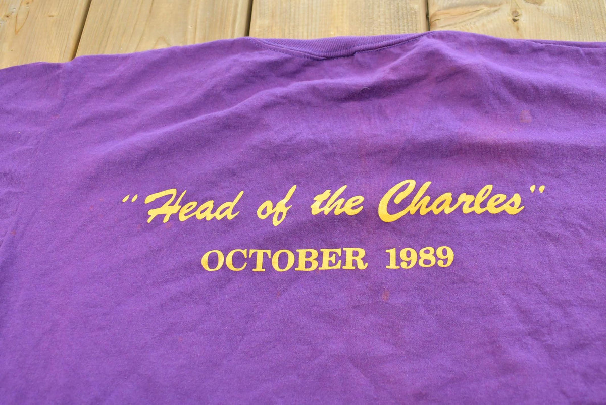 Vintage 1989 Galway Rowing Club Boston T Shirt Mens L from propervintagecanada