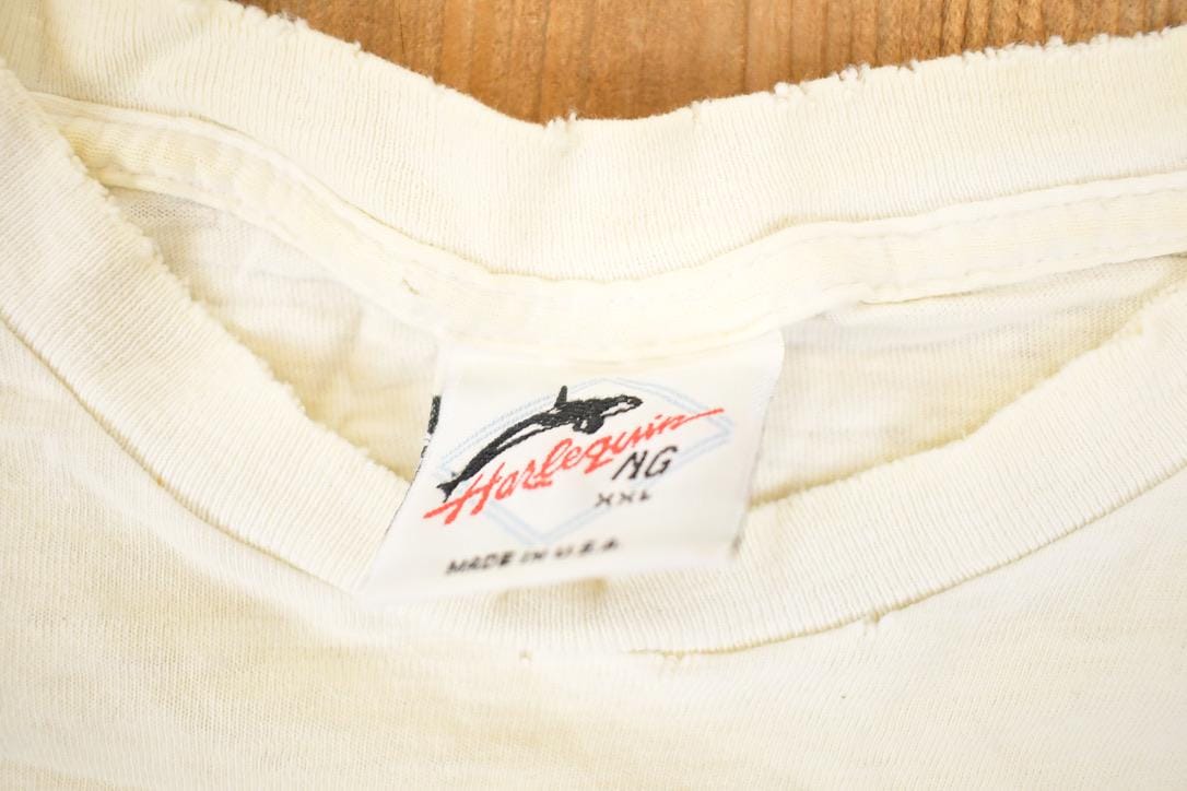 Vintage 1989 Harlequin Forest Animals FAB Outdoorsman Souvenir Travel T-Shirt Men's XL from propervintagecanada