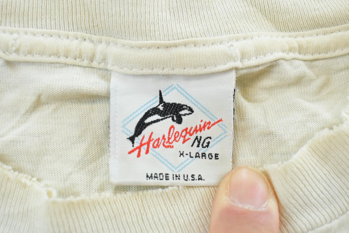 Vintage 1989 Harlequin Forest Animals Nature T-Shirt Men's XL from propervintagecanada