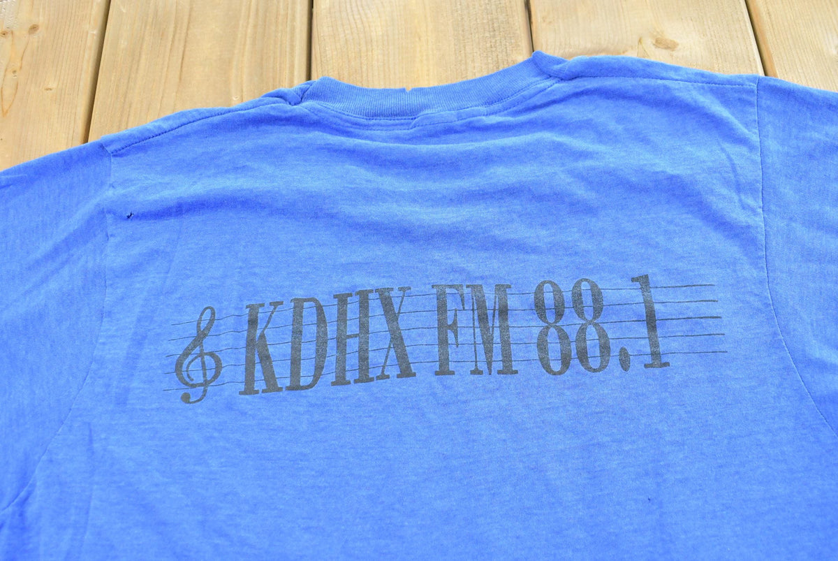 Vintage 1989 KDHX 88.1 FM Winter Membership Drive T-Shirt Men's S from propervintagecanada
