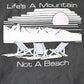 Vintage 1989 Life's A Mountain Not A Beach Graphic Print Crewneck Sweatshirt Men's M from propervintagecanada