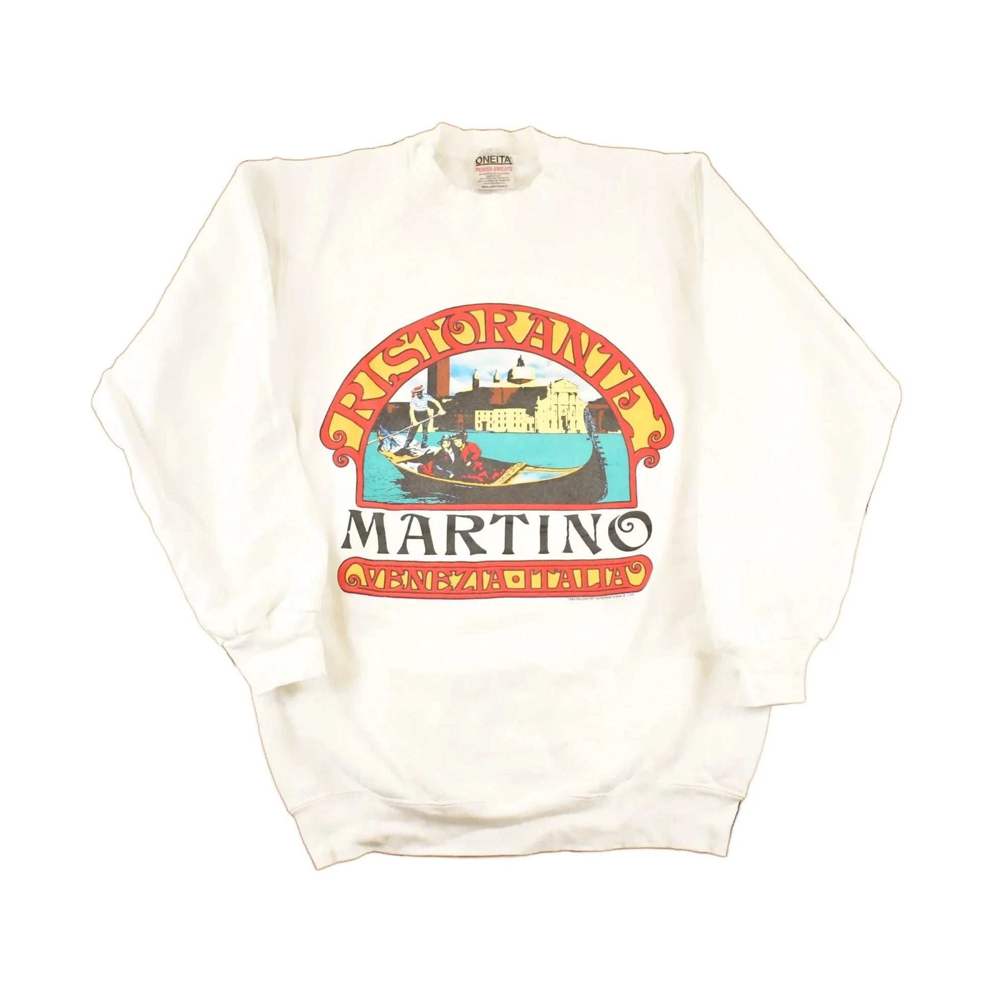 Vintage 1989 Martino Ristorante Souvenir Crewneck Sweatshirt Men's L from propervintagecanada