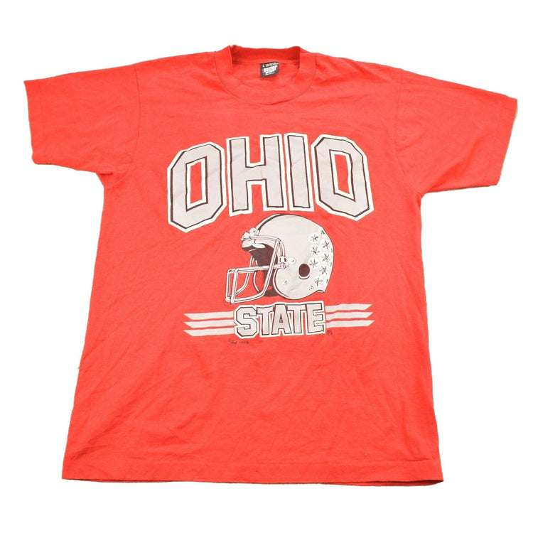 Vintage 1989 Ohio State University Football Theme Collegiate T-Shirt Men's Medium from propervintagecanada