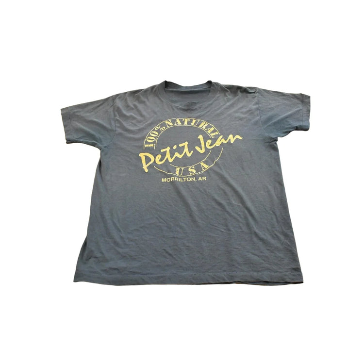 Vintage 1989 Petit Jean Morrilton Arkansas T-Shirt Mens L from propervintagecanada