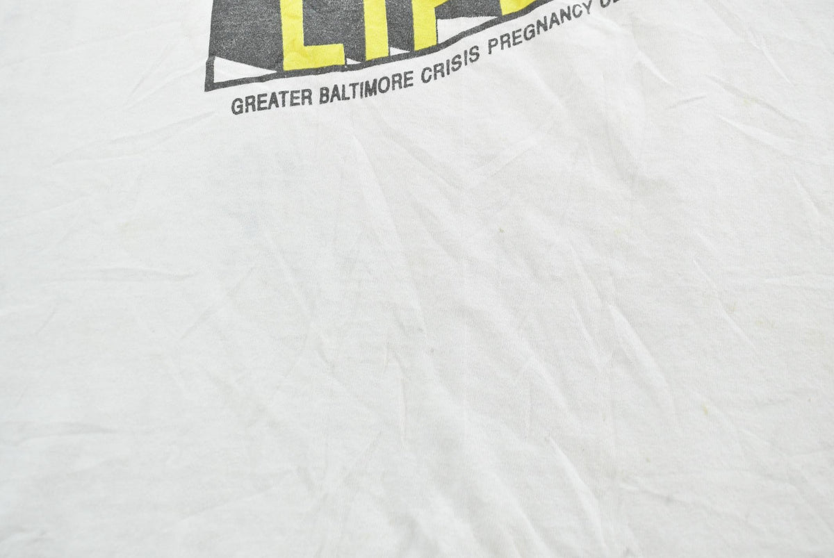 Vintage 1989 Walk For Life Baltimore Pregnancy T-Shirt Mens M from propervintagecanada