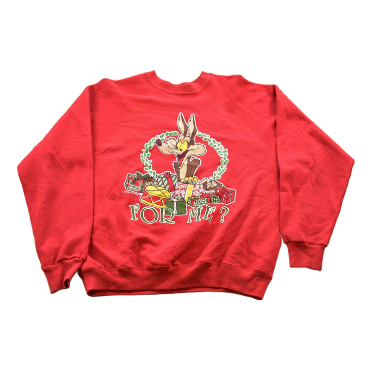 Vintage 1989 Warner Bros For Me? Wile E. Coyote Graphic Crewneck Men's Medium from propervintagecanada