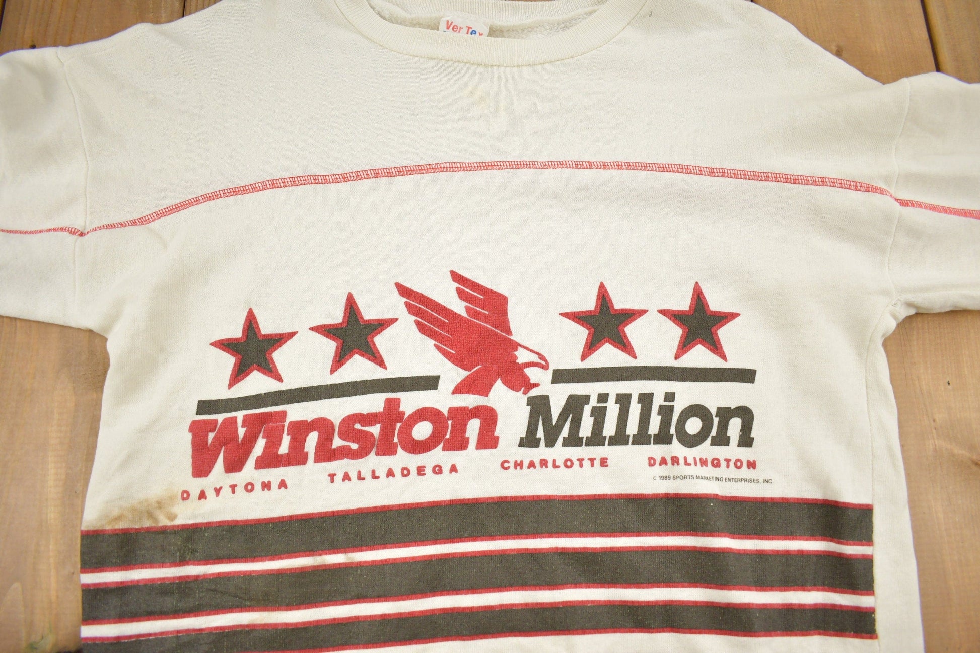 Vintage 1989 Winston Million Graphic Crewneck Sweatshirt Men's Medium from propervintagecanada