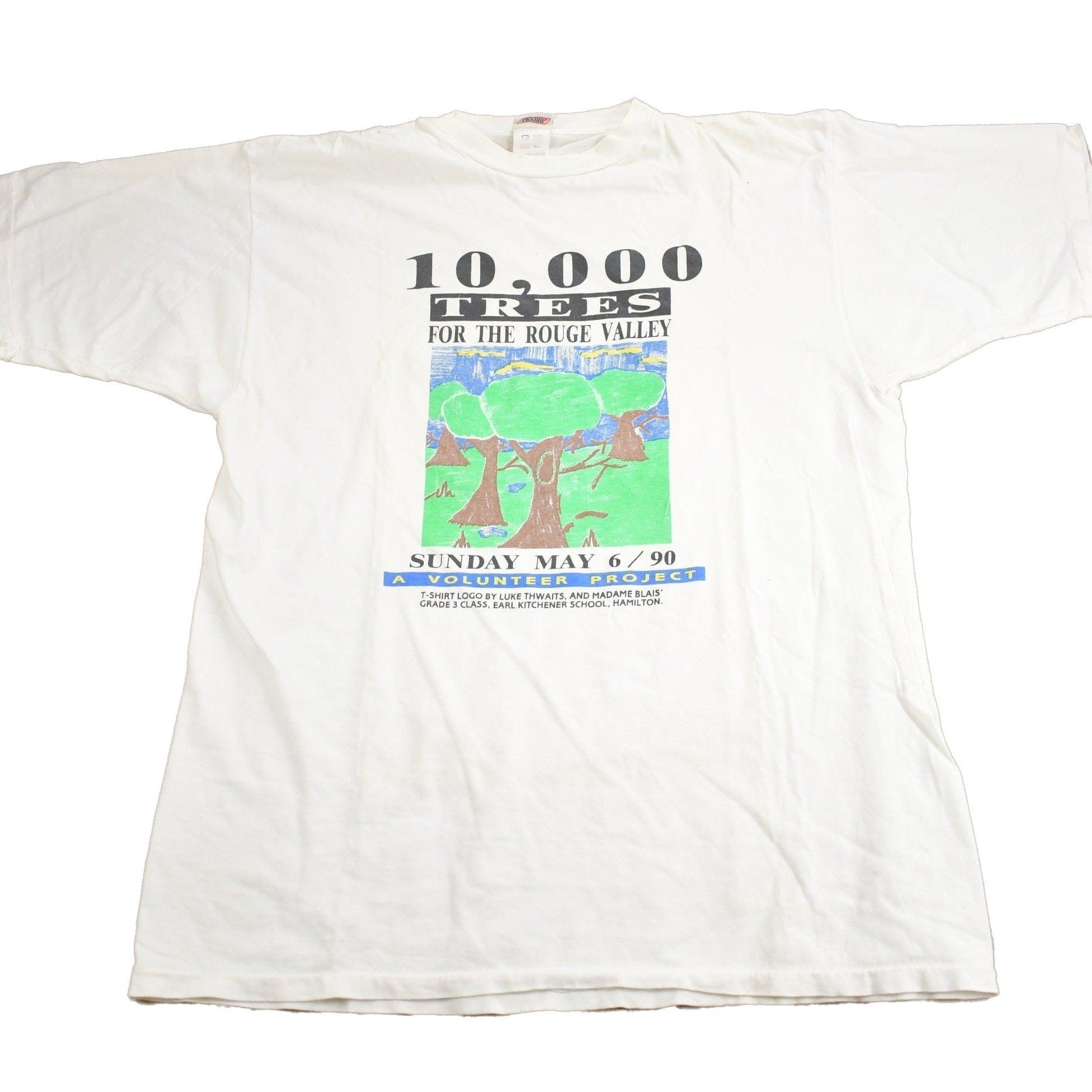 Vintage 1990 10,000 Trees For The Rogue Valley Graphic T Shirt Men's Large from propervintagecanada