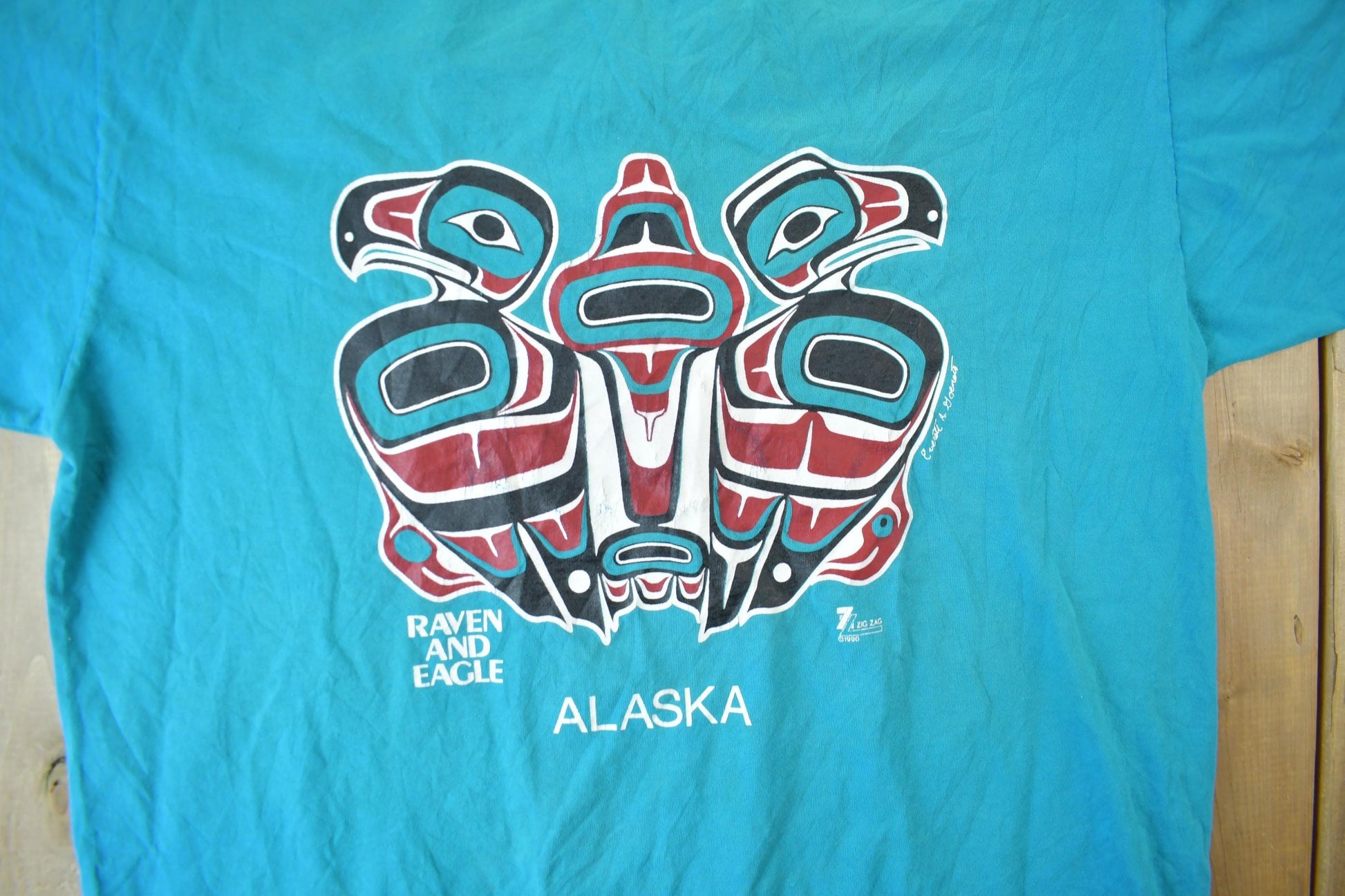 Vintage 1990 Alaska Graphic T-Shirt Men's XL from propervintagecanada