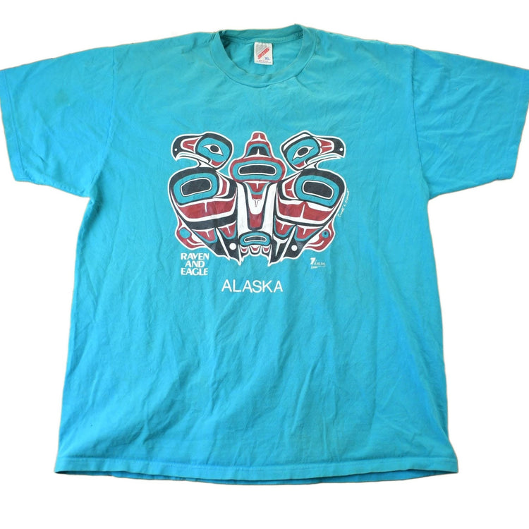 Vintage 1990 Alaska Graphic T-Shirt Men's XL from propervintagecanada