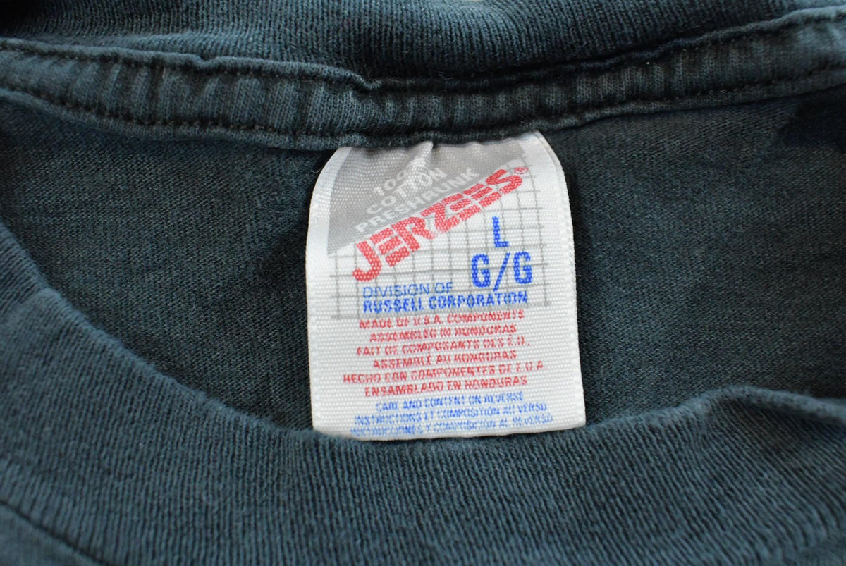 Vintage 1990 Blue Chicago T-Shirt Mens Men's Large from propervintagecanada