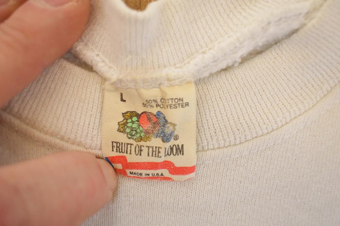 Vintage 1990 Chicago Jazz Music Cartoon Graphic Print Crewneck Sweatshirt Men's L from propervintagecanada