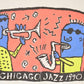 Vintage 1990 Chicago Jazz Music Cartoon Graphic Print Crewneck Sweatshirt Men's L from propervintagecanada