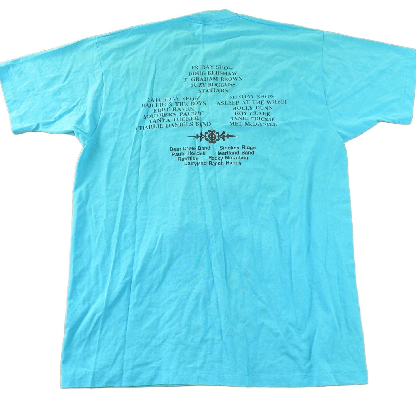 Vintage 1990 Country Fest Music Fair Graphic T-Shirt Men's Large from propervintagecanada