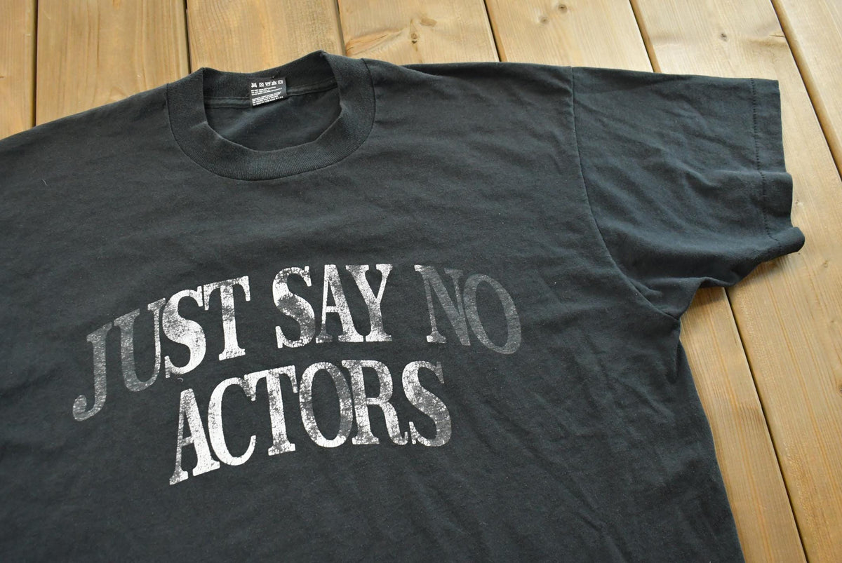Vintage 1990 Fruit of the Loom Actors Say No T-Shirt Men's XL from propervintagecanada