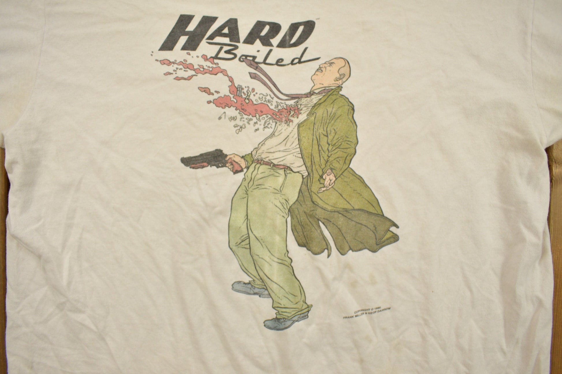 Vintage 1990 Hard Boiled Comic Book Promo T-shirt Men's Large from propervintagecanada