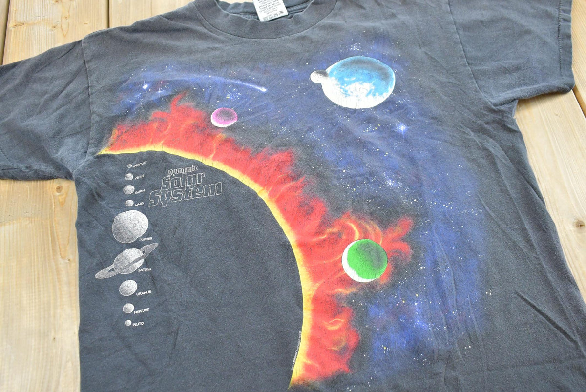 Vintage 1990 Harlequin Solar System Graphic T Shirt Mens Men's Medium from propervintagecanada