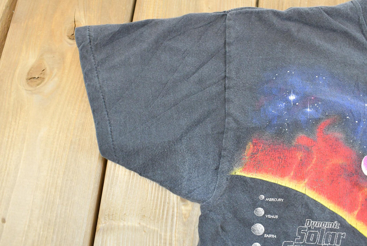 Vintage 1990 Harlequin Solar System Graphic T Shirt Mens Men's Medium from propervintagecanada