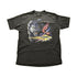 Vintage 1990 Harley Davidson Motorcycles 3D Emblem Black Jaguar Graphic T-Shirt Men&