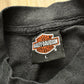 Vintage 1990 Harley Davidson Motorcycles 3D Emblem Black Jaguar Graphic T-Shirt Men's Medium from propervintagecanada