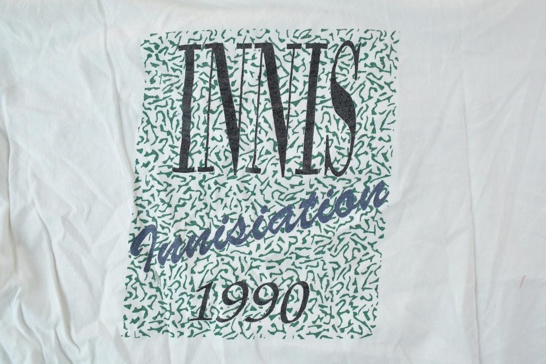 Vintage 1990 Innis Innisiation Souvenir College University T-Shirt Men's XL from propervintagecanada