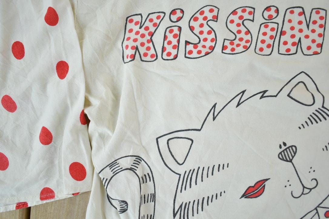 Vintage 1990 Kissin Kittens Graphic T-Shirt Men's 2XL