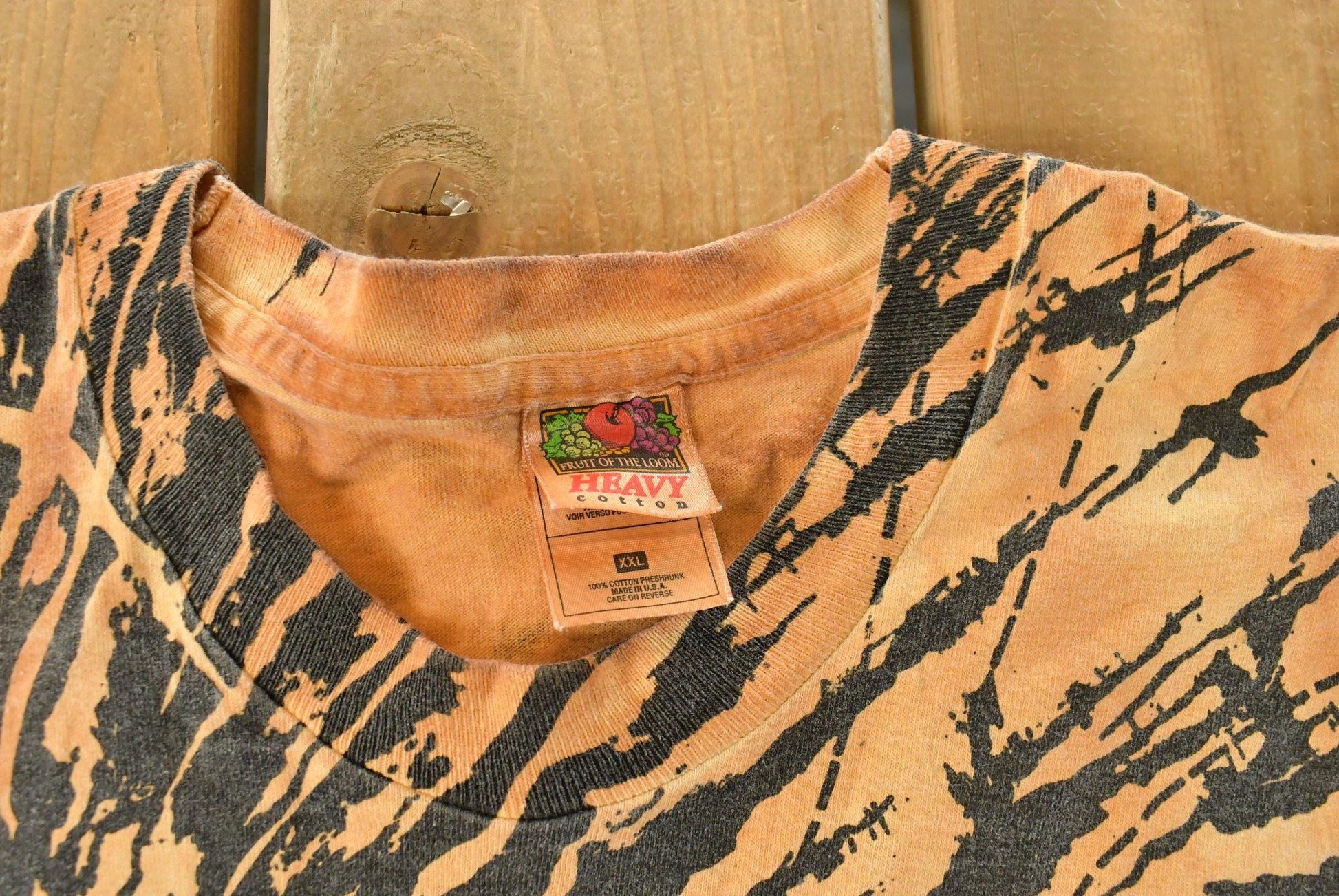 Vintage 1990 Lion African Animals All Over Print Graphic T-Shirt Men's 2XL / Streetwear / Nature T Shirt / Outdoorsman / Made in USA from propervintagecanada