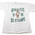 Vintage 1990 Michigan State University Basketball Big 10 Champs Collegiate T-Shirt Men&