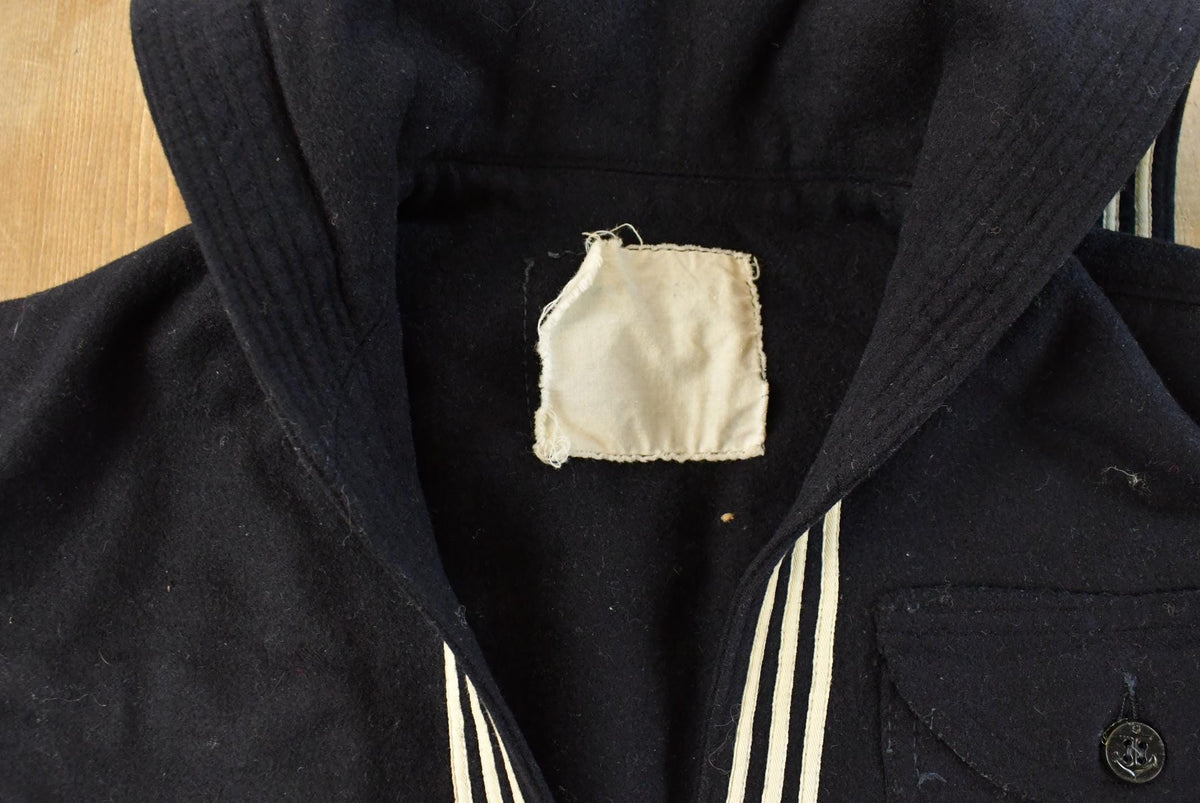Vintage 1990 Naval Uniform Sweater Men's S from propervintagecanada