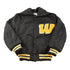 Vintage 1990 Neff Chenille Patch Split Hood Bulldogs Lined Wool Varsity Bomber Jacket Men&