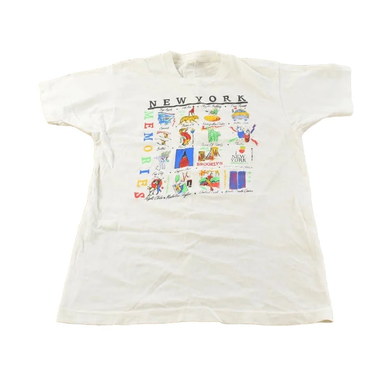 Vintage 1990 New York City Memories Souvenir T-Shirt Men's S from propervintagecanada