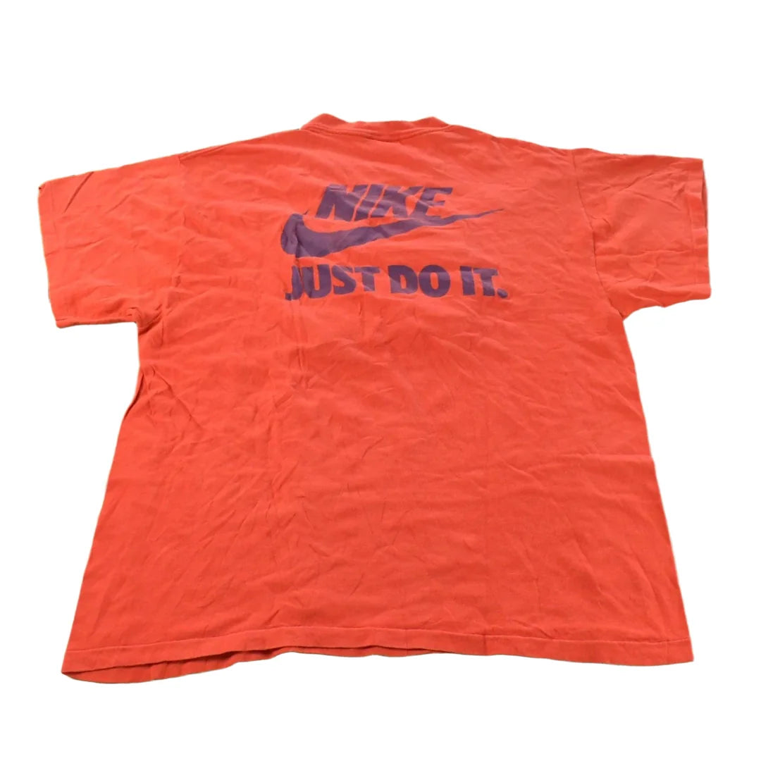 Vintage 1990 Nike Get In Gear Running Souvenir Single Stitch Graphic Print T-Shirt Men's Large from propervintagecanada