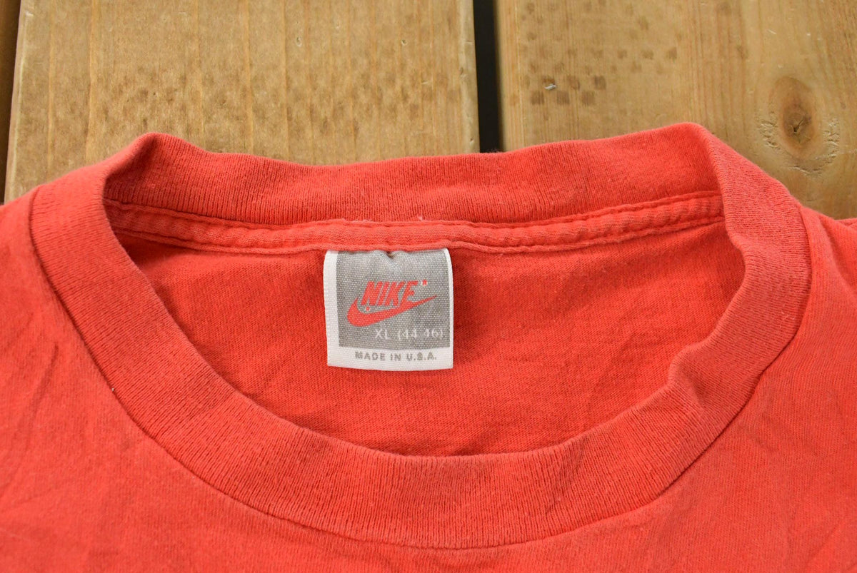 Vintage 1990 Nike Get In Gear Running Souvenir Single Stitch Graphic Print T-Shirt Men's Large from propervintagecanada